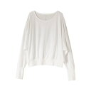 ウノハ UNOHA SLIT SLEEVE TOP （WHITE）