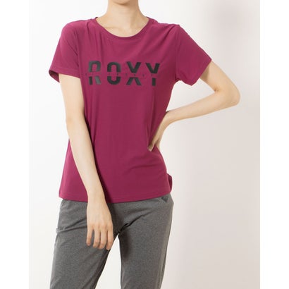 ロキシー ROXY レディース フィットネス 半袖Tシャツ BY YOUR SIDE RST234545 （レッド）