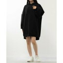 ゲス GUESS Cindra Hooded Sweatshirt Dress (JBLK)