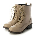 ラ ファーファ シューズ la farfa SHOES シンプル レースアップブーツ (IV)