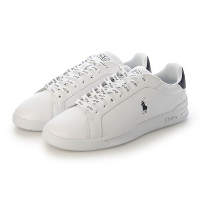 ポロ ラルフ ローレン POLO RALPH LAUREN ヘリテージ Court II レザー スニーカー （WHITE/NAVY）