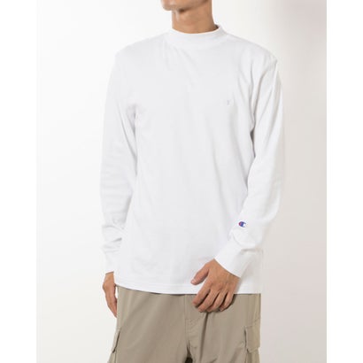 チャンピオン Champion メンズ 長袖Tシャツ MOCK NECK L/S T-SHIRT_ C3-Y434 （オフホワイト）