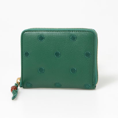 <ロングセラー>ペルケ perche ドット刺繍ラウンドパームフィットウォレット (GNDOT) <ロングセラー>ペルケ perche ドット刺繍ラウンドパームフィットウォレット (GNDOT)