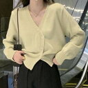 デューリリー Dewlily 斜めボタンカーディガン 秋 冬 韓国ファッション 10代 20代 30代 レディース 可愛い 大人カジュアル シンプル 無地 羽織り ニット 長袖 (ホワイト)