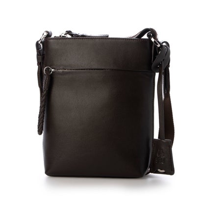 ピー・アイ・ディー P.i.d 撥水加工レザーミニショルダー （チョコ）