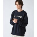 トミー ヒルフィガー TOMMY HILFIGER モノタイプロゴトレーナー （ネイビー）