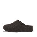 フィットフロップ fitflop SHUV CUSHY FELT CLOG SLIPPERS （All Black）