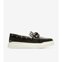 コール ハーン COLE HAAN グランドプロ ラリー モカシン womens (ブラック スエード / ゼブラ プリント)