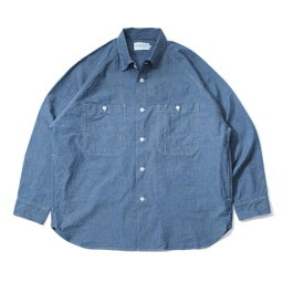 ユースフルシングス useful things RAGLAN CHAMBRAY SHIRTS （BLUE）