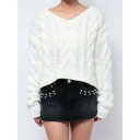 GYDA BIGケーブルLOOSE KT TOPS(オフホワイト)