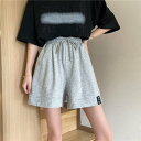 ベルシー Belle Cie スウェット ショートパンツ レディース スウェットパンツ ショーパン スエット 短パン スエットパンツ カジュアル スポーティー ボトムス (グレー)