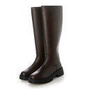 プーペ PUPE サイドジップロングブーツ eml-p2009-dbr (DARK BROWN)