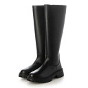 プーペ PUPE サイドジップロングブーツ eml-p2009-bl (BLACK)