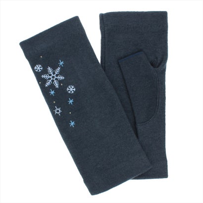 ローラ アシュレイ LAURA ASHLEY 婦人 ジャージ手袋 指なし (D/ネイビー)