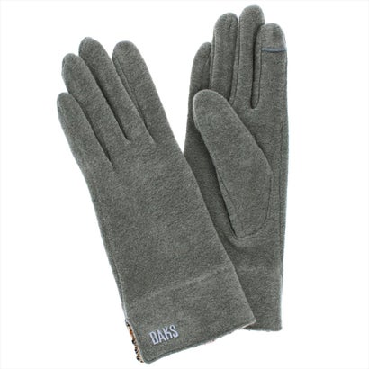 ダックス DAKS 婦人 ジャージ手袋 スマホ対応 五本指 (グレー)