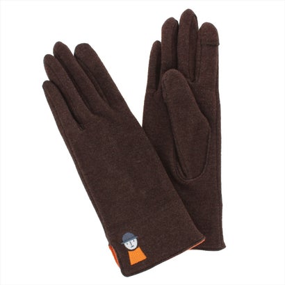 ピッコーネアッチェッソーリ PICONE ACCESSORI 婦人 ジャージ手袋 スマホ対応 五本指 (チョコ)