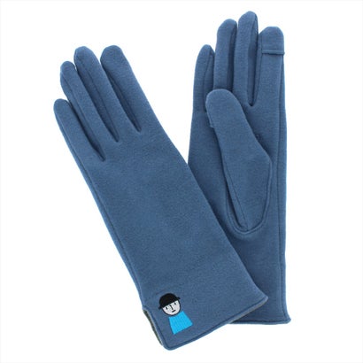 ピッコーネアッチェッソーリ PICONE ACCESSORI 婦人 ジャージ手袋 スマホ対応 五本指 (ブルー)