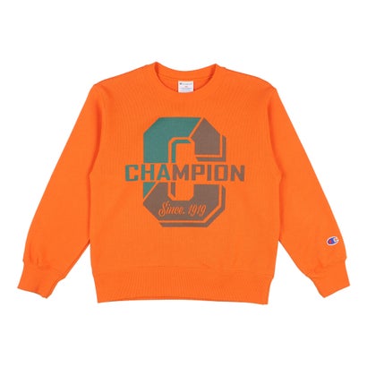 チャンピオン Champion ジュニア スウェットトレーナー チャンピオン スウェットトレーナー_Champion CREW NECK SWEAT CK-Y009 （ORANGE）