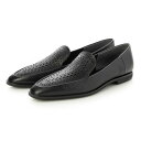 ラボ キゴシ ワークス RABOKIGOSHI works フラット本革レーザーカットモカシューズ (ブラック)