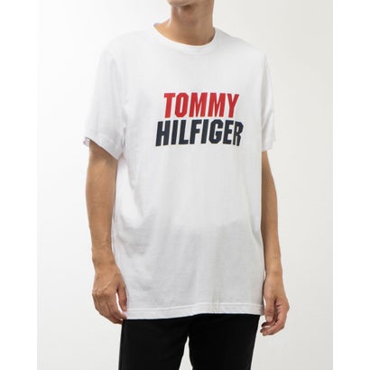 トミー ヒルフィガー TOMMY HILFIGER トミー ヒルフィガー TOMMY HILFIGER 半袖 Tシャツ 09t3874 100 クルーネック メンズ レディース ホワイト カットソー トップス TOMMY HILFIGER GRAPHIC （ホワイト）