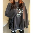 ガーリードール Girly Doll トレーナー【韓国ファッション】 (ダークグレー)