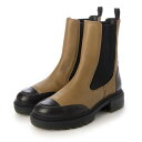 【本革 / 日本製】 バークレー BARCLAY 厚底クッションモールドソール サイドゴア ショートブーツ (BE)