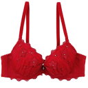 パリーゼ Palissee 【B〜Dカップ】Passion Flowers 3/4カップブラ (レッド)