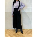 エイミーイストワール eimy istoire サスペンダーワイドパンツ (BLACK)