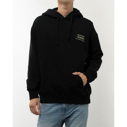 ゲス GUESS Back Print Logo Hoodie (BLK) パーカー
