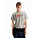 デシグアル Desigual LOUP Tシャツショートスリーブ (グレー)