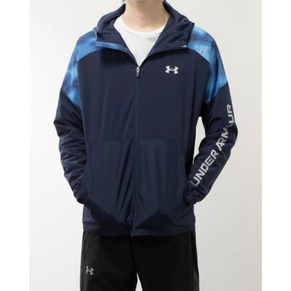 アンダーアーマー UNDER ARMOUR メンズ ウインドジャケット UAトリコット ラインド ウーブン ジャケット 1381345 （Midnight Navy//）