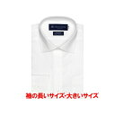 トーキョーシャツ TOKYO SHIRTS 【超形態安定・大きいサイズ】 ワイドカラー 綿100% 長袖 ワイシャツ （ホワイト）