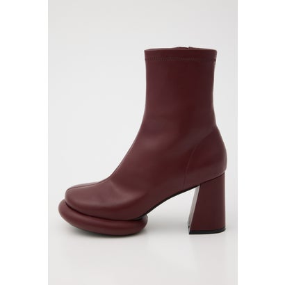 ラウンドソールショートブーツ RED