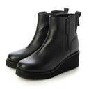 コール ハーン COLE HAAN ゼログランド シティ ウェッジ サイド ジップ ブーツ ウォータープルーフ womens (ブラック / ブラック ウォータ...