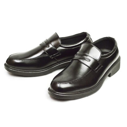 ウィルソン シューズ Wilson shoes ビジネスシューズ メンズ 紳士靴 革靴 走れる ビジネス コンフォート ウォーキング ローファー Uチップ （ブラック）