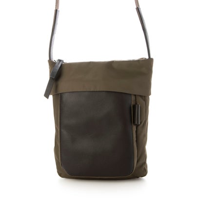 イザック Y'SACCS リサイクルナイロン×カウレザー ラップポシェット （カーキ）