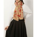 カンカン KANKAN 花柄プリントショール (ベージュ)