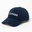 トミー ヒルフィガー TOMMY HILFIGER モノタイプコーデュロイキャップ （ネイビー）