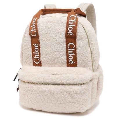 クロエ Chloe リュック バックパック キッズ ロゴ オフホワイト ブラウン キッズ CHLOE C10322 148 IVORY 大人も可 （IVORY） 3