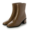 ナチュラルフレックス NATURAL FLEX Square Glow Ankle Boots (BROWN)
