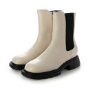ナチュラルフレックス NATURAL FLEX Square Ankle Boots (IVORY)