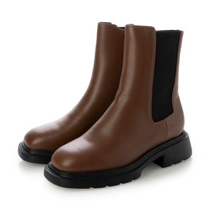 ナチュラルフレックス NATURAL FLEX Square Ankle Boots （BROWN） 1