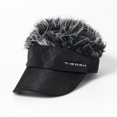 ティゴラ TIGORA メンズ ゴルフ サンバイザー TRヘアバイザーエンボス TR-1C1593SV （ブラック）