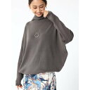フェンネル FENNEL アシンメトリーボトルネックニット (アッシュグレー)