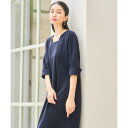 ドレスプラス DRESS+ ワンピース フォーマルワンピース 結婚式 オケージョン (ネイビー)