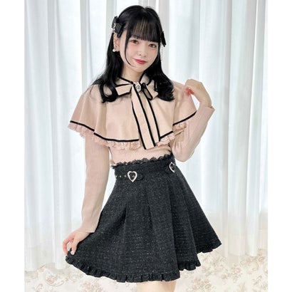 ロジータ ROJITA 配色ケープ2WAYニット （ピンク）