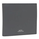 アーペーセー A.P.C. 二つ折り財布 グレー メンズ APC H63340 PXAWV IAC （BLEU GRIS）