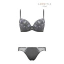 アモスタイル バイ トリンプ AMOSTYLE BY Triumph エントリーコレクション ブラ&ショーツセット ウォータリングフラワー 509 B-Dカップ...