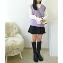ビビッドレディ VIVIDLADY レイヤードスタイルに欠かせないニットベスト (パープル)