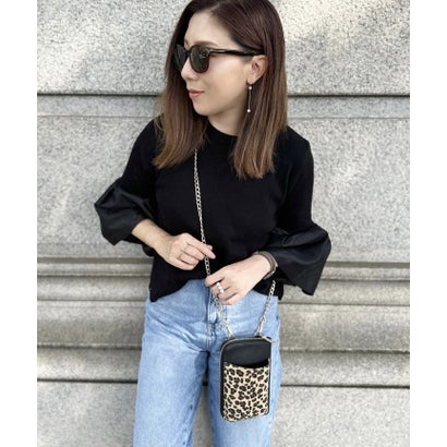 ラ バガジェリー LA BAGAGERIE 【インスタグラマー chiyoさん×LA BAGAGERIE】チェーンスマホショルダー (ブラック)